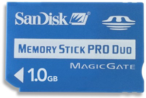 Sandisk or Sony Memory Stick Duo Pro Review Features -